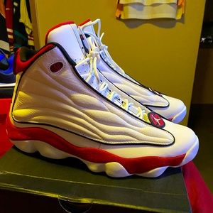 Jordan pro strong size 11.5 White/Red/black
